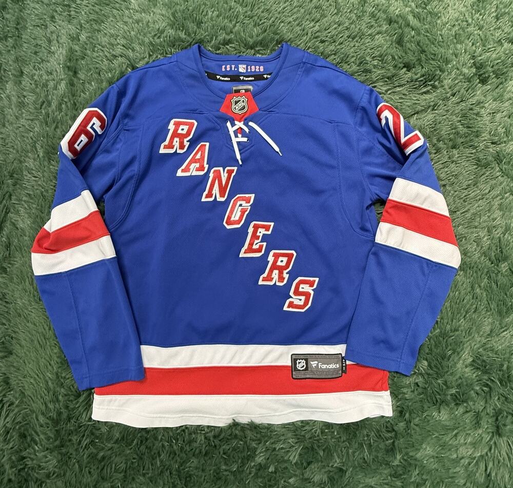 Fanatics NHL New York Rangers Vesey #26 Official Licensed Hockey Jersey Men's